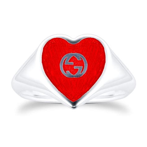 maurizio gucci pinky ring|Gucci heart ring for sale.